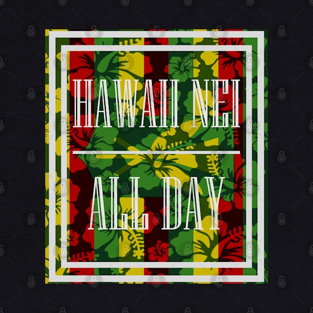 Hawai'i Kanaka Maoli Floral Flag by Hawaii Nei All Day by hawaiineiallday